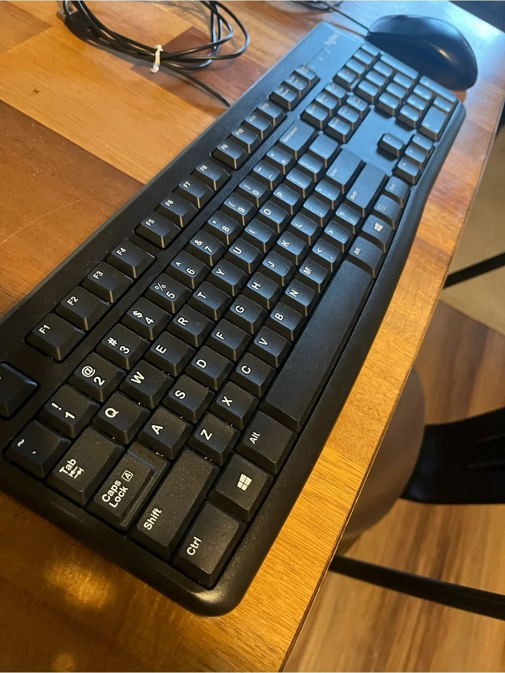 Logitech Black Wired USB Full-Size Keyboard with Number Pad